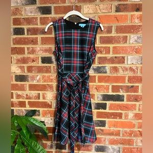 Draper James Plaid Love Circle Dress